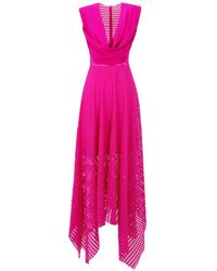 Gemy Maalouf - Crochet Lace Midi Dress - Lyst