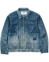 Neighborhood Savage Denim Type-1 Jacket in Grey for Men | Lyst UK