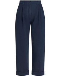 Etro - Pantalones chinos con motivo de espiga - Lyst