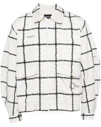 Undercover - Chain-Print Zip-Up Bomber Jacket - Lyst