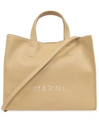 Marni - レザー トートバッグ - Lyst