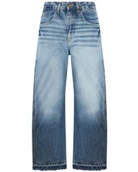 Lois - Faded Frayed-Hem Jeans - Lyst