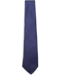Canali - Geometric-Pattern Wool Tie - Lyst