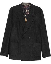 Etro - Double-Breasted Blazer - Lyst