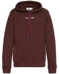 Lanvin - Hoodie À Logo Brodé - Lyst