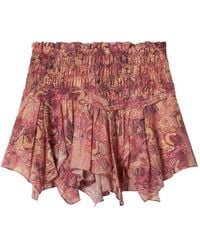 Isabel Marant - Ceiva Mandala-Print Smocked Skirt - Lyst