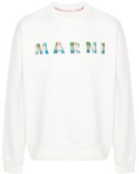 Marni - Sweatshirt mit Logo-Print - Lyst