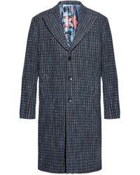 Etro - Wollen Jas Met Textuur - Lyst