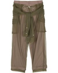 Act No1 - Straight-Leg Tulle Trousers - Lyst