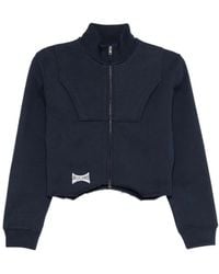 Vetements - Logo-Embroidered Crop Jacket - Lyst
