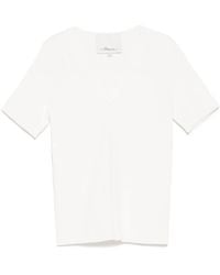 3.1 Phillip Lim - Compact Geribbeld T-Shirt - Lyst