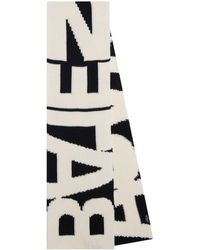 Balenciaga - Écharpe en laine à logo imprimé - Lyst