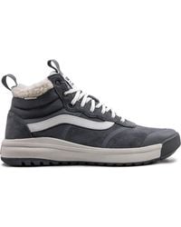 vans ultrarange hi peat black