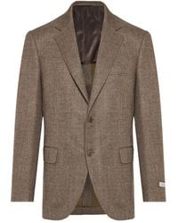 Canali - Kei Notched-Lapels Single-Breasted Blazer - Lyst