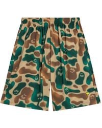 Barrow - Camouflage Drawstring Shorts - Lyst