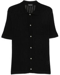 Tagliatore - Oliver Open-Knit Short-Sleeve Shirt - Lyst