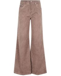 DIESEL - Ribfluwelen Broek Met Vijf Zakken - Lyst