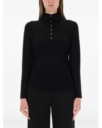 Theory - Buttoned Turtleneck Sweater - Lyst