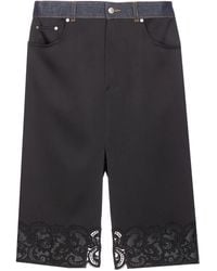 Stella McCartney - Lace-Trim Midi Skirt - Lyst