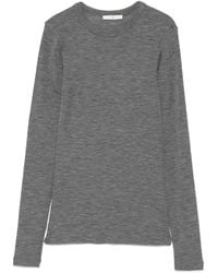 Rohe - Long-Sleeved Wool T-Shirt - Lyst