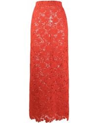 Giambattista Valli - Jupe Taille-Haute À Fleurs Brodées - Lyst