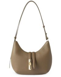 Furla - Goccia Grained Leather Shoulder Bag - Lyst