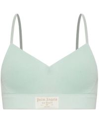 Palm Angels - Logo-Patch Ribbed Bras - Lyst