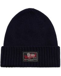 Woolrich - Gerippte Beanie Mit Logo-Patch - Lyst