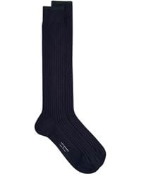 In The Box - Ribbed Cotton-Blend Socks - Lyst