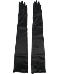 Dolce & Gabbana - Silk Long Gloves - Lyst