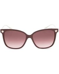 Versace - Eckige Sonnenbrille Mit Medusa-Schild - Lyst