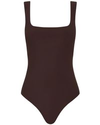 Bondi Born - Mackinley Square-Neck Swimsuit - Lyst
