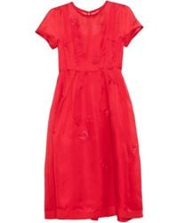 Shiatzy Chen - Embroidered Midi Dress - Lyst