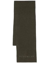 Givenchy - Écharpe En Laine À Logo Brodé - Lyst