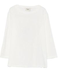 Weekend by Maxmara - Boat-Neck Three-Quarter-Sleeve Top - Lyst