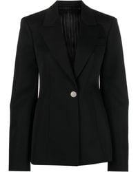 The Attico - Single-Breasted Virgin Wool Blazer - Lyst
