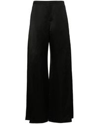 Ralph Lauren - Satin Wide-Leg Trousers - Lyst