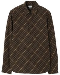 Burberry - Classic Fit Check Cotton Shirt - Lyst