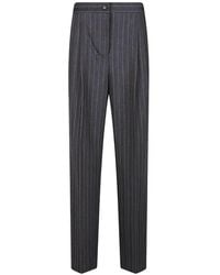 Pinko - Pinstripe Pleated Trousers - Lyst