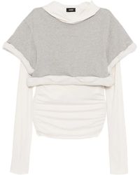 we11done - Rolled-Up Hoodie - Lyst