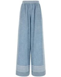 Ermanno Scervino - Printed Palazzo Pants - Lyst