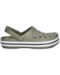 Crocs™ - Crocband Perforated Logo-Patch Mules - Lyst