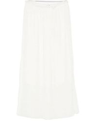 Mark Kenly Domino Tan - Pleated Midi Skirt - Lyst