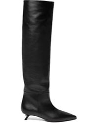 ALEVI - 35Mm Debby Pearl-Heel Pointed-Toe Boots - Lyst