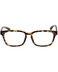 Calvin Klein - Tortoiseshell-Effect Rectangle-Frame Glasses - Lyst