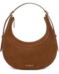 Coccinelle - Mini Whisper Suede Crescent Shoulder Bag - Lyst