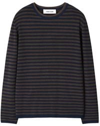 Tonywack - Striped Crew-Neck Sweater - Lyst