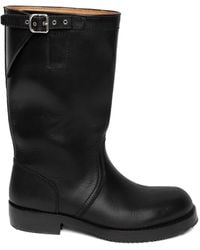 Dries Van Noten - Buckle Leather Boots - Lyst