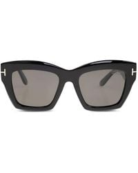 Tom Ford - T-Logo Cat-Eye Sunglasses - Lyst