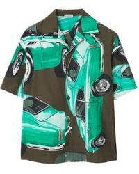 Burberry - Camicia Con Stampa - Lyst